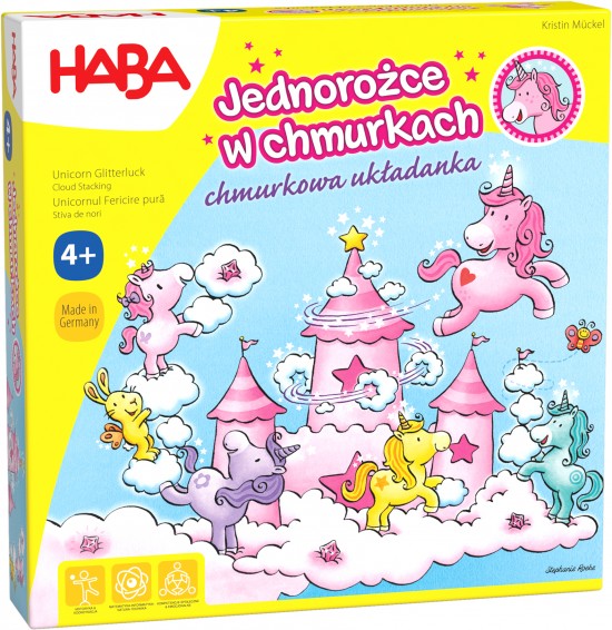 Gra HABA Jednorożce w chmurkach - chmurkowa układanka (edycja polska)